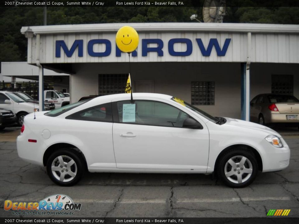 2007 Chevrolet Cobalt LS Coupe Summit White / Gray Photo #1