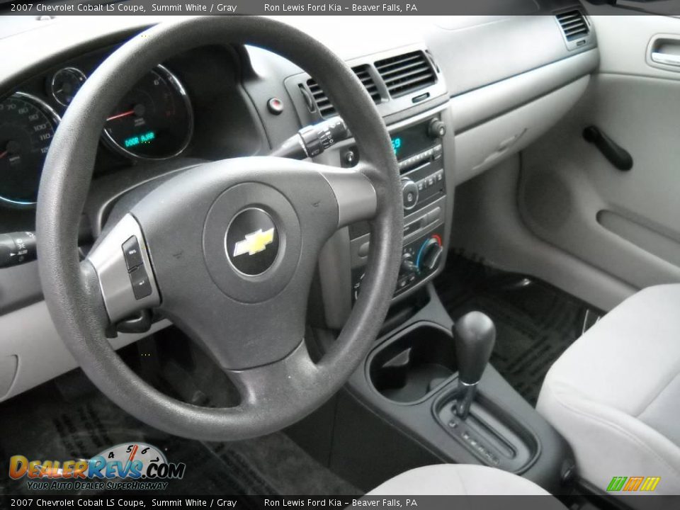 2007 Chevrolet Cobalt LS Coupe Summit White / Gray Photo #7