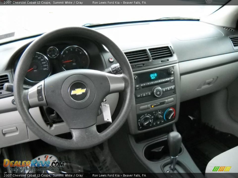 2007 Chevrolet Cobalt LS Coupe Summit White / Gray Photo #10