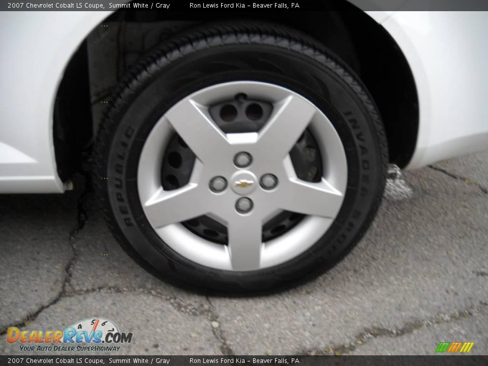 2007 Chevrolet Cobalt LS Coupe Summit White / Gray Photo #13