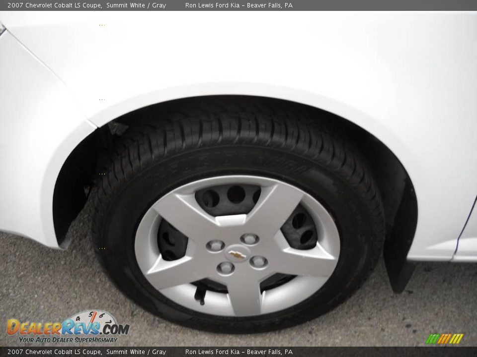 2007 Chevrolet Cobalt LS Coupe Summit White / Gray Photo #15