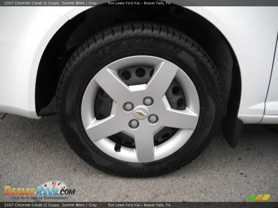 2007 Chevrolet Cobalt LS Coupe Summit White / Gray Photo #16