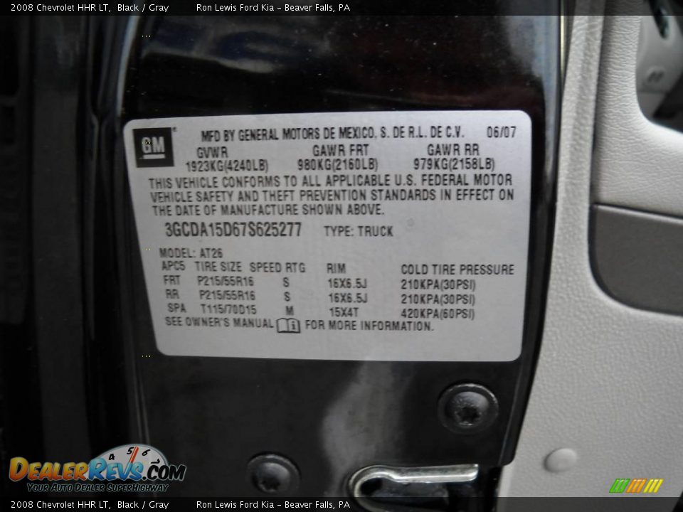 2008 Chevrolet HHR LT Black / Gray Photo #9