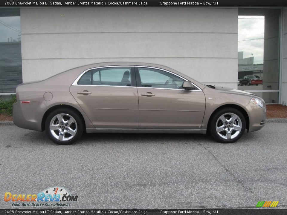 2008 Chevrolet Malibu LT Sedan Amber Bronze Metallic / Cocoa/Cashmere Beige Photo #2