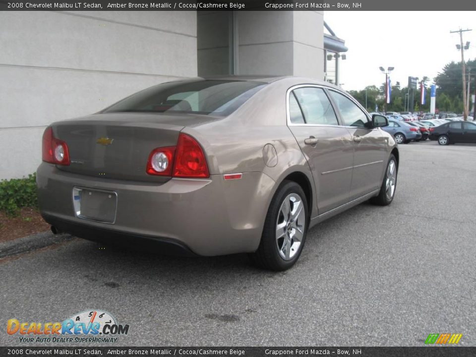 2008 Chevrolet Malibu LT Sedan Amber Bronze Metallic / Cocoa/Cashmere Beige Photo #3