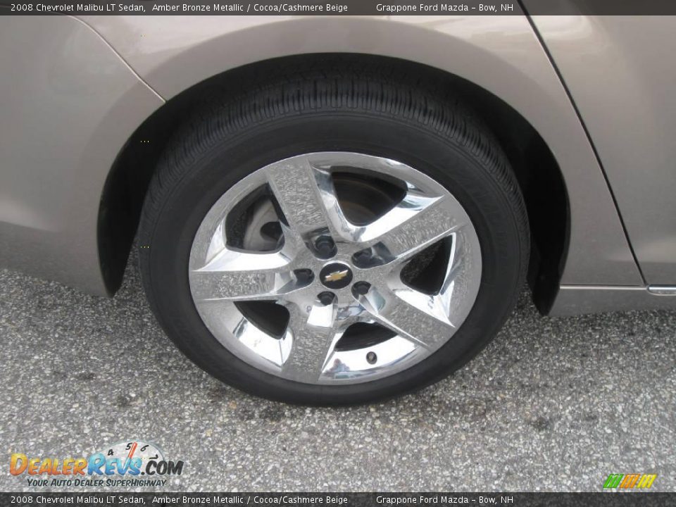 2008 Chevrolet Malibu LT Sedan Amber Bronze Metallic / Cocoa/Cashmere Beige Photo #4