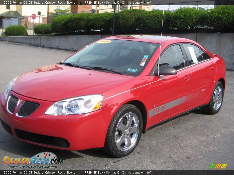 2006 Pontiac G6 GT Sedan Crimson Red / Ebony Photo #2