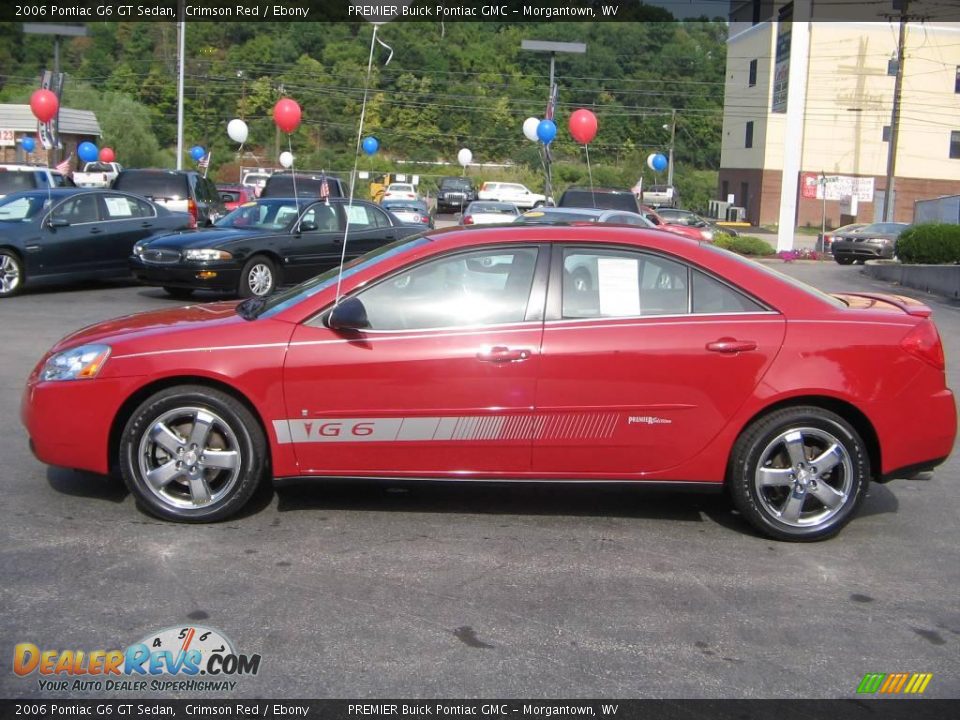 2006 Pontiac G6 GT Sedan Crimson Red / Ebony Photo #3