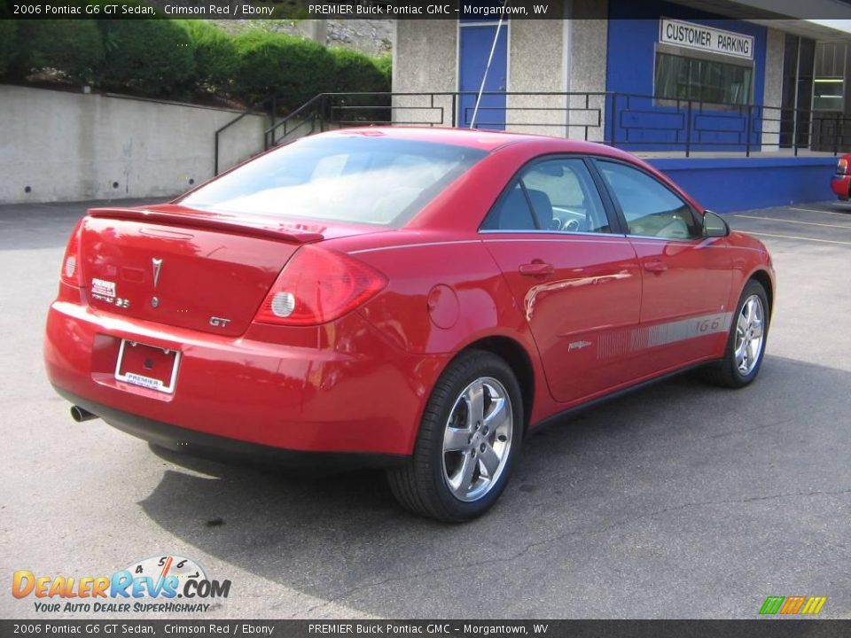2006 Pontiac G6 GT Sedan Crimson Red / Ebony Photo #6