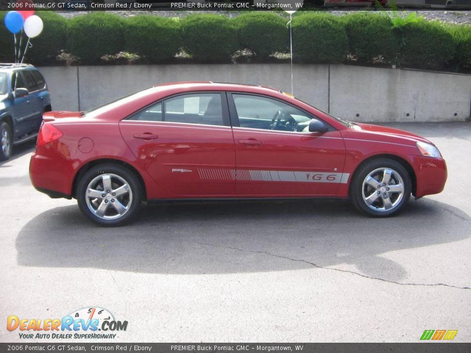 2006 Pontiac G6 GT Sedan Crimson Red / Ebony Photo #7