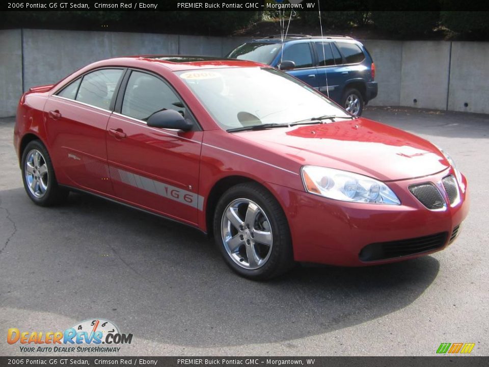 2006 Pontiac G6 GT Sedan Crimson Red / Ebony Photo #8
