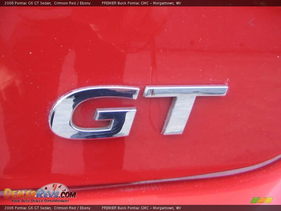 2006 Pontiac G6 GT Sedan Crimson Red / Ebony Photo #10