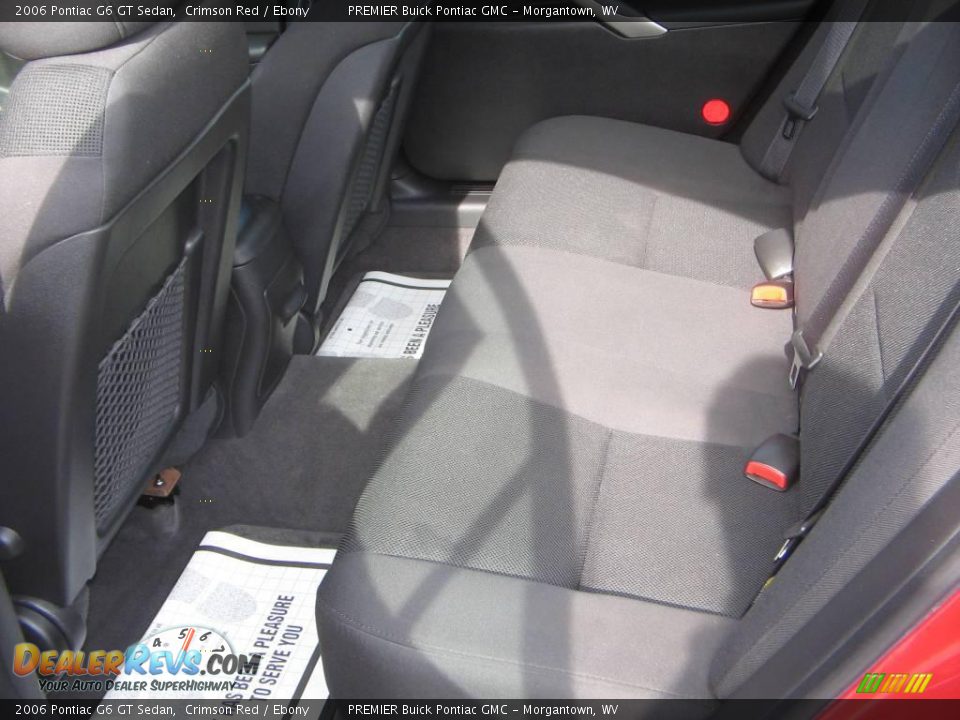2006 Pontiac G6 GT Sedan Crimson Red / Ebony Photo #11