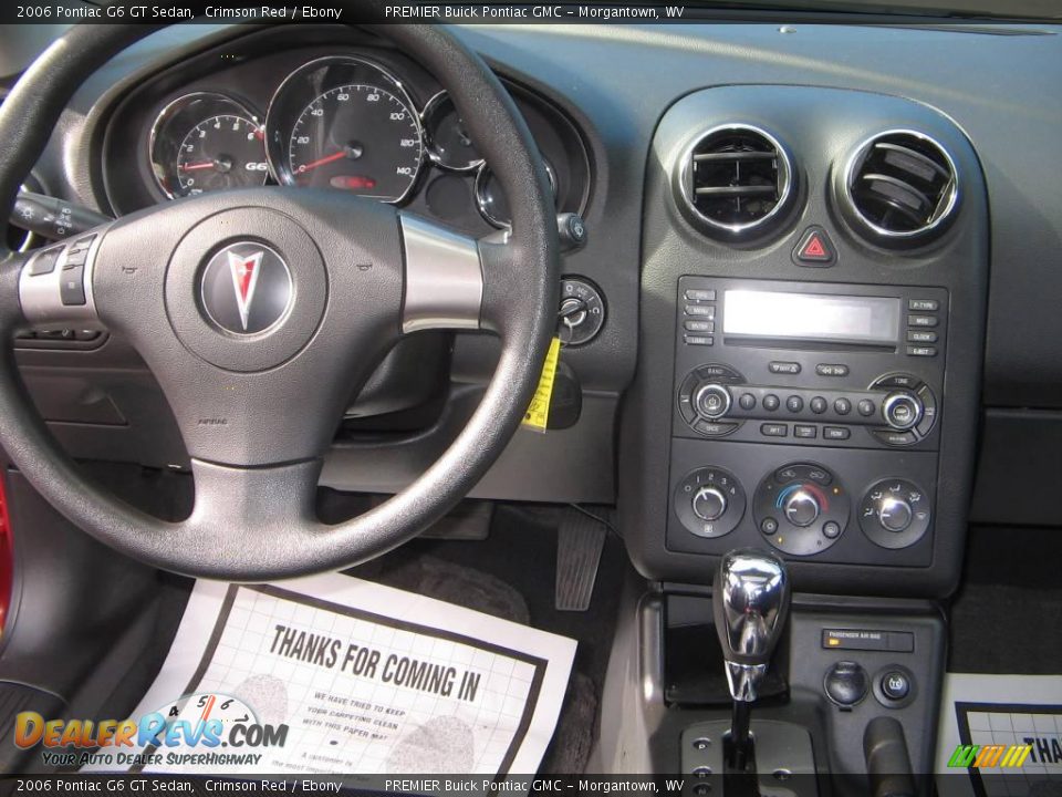 2006 Pontiac G6 GT Sedan Crimson Red / Ebony Photo #13
