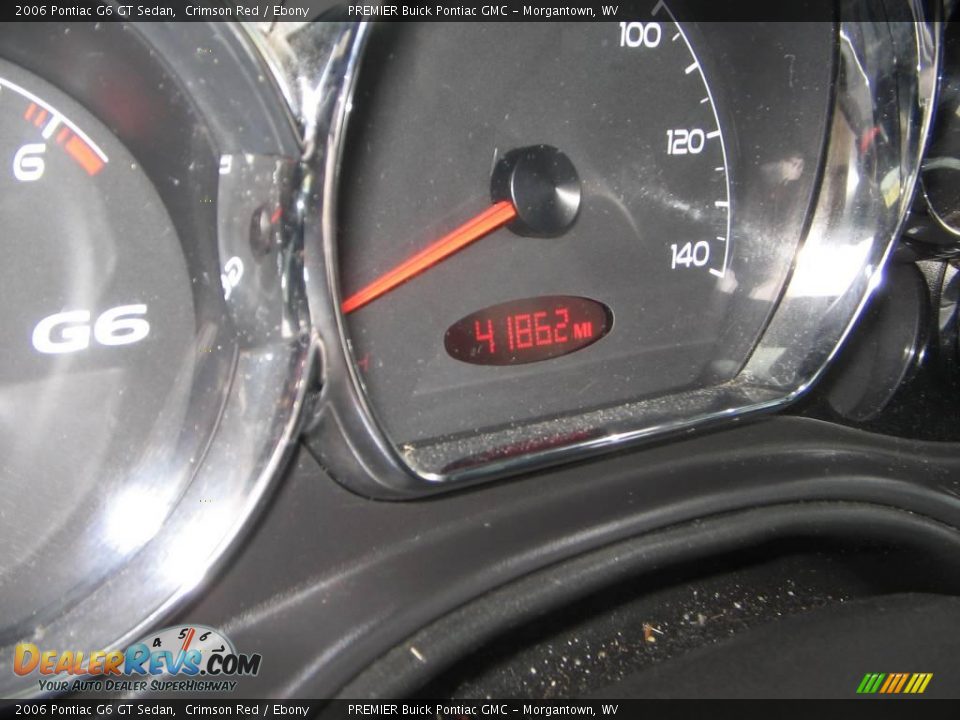2006 Pontiac G6 GT Sedan Crimson Red / Ebony Photo #15