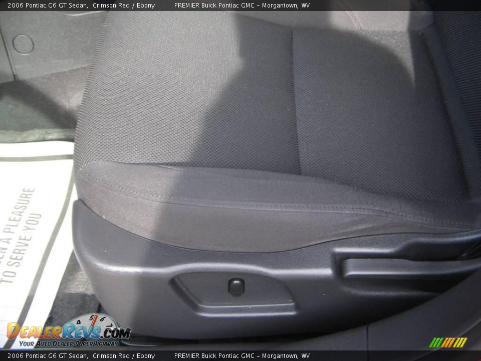 2006 Pontiac G6 GT Sedan Crimson Red / Ebony Photo #18