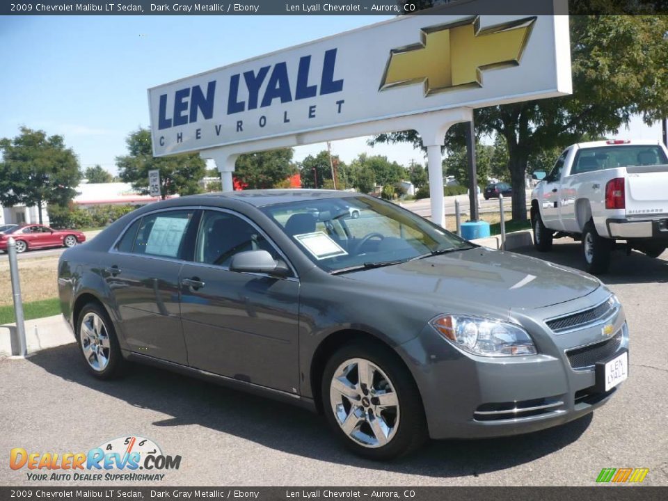 2009 Chevrolet Malibu LT Sedan Dark Gray Metallic / Ebony Photo #1