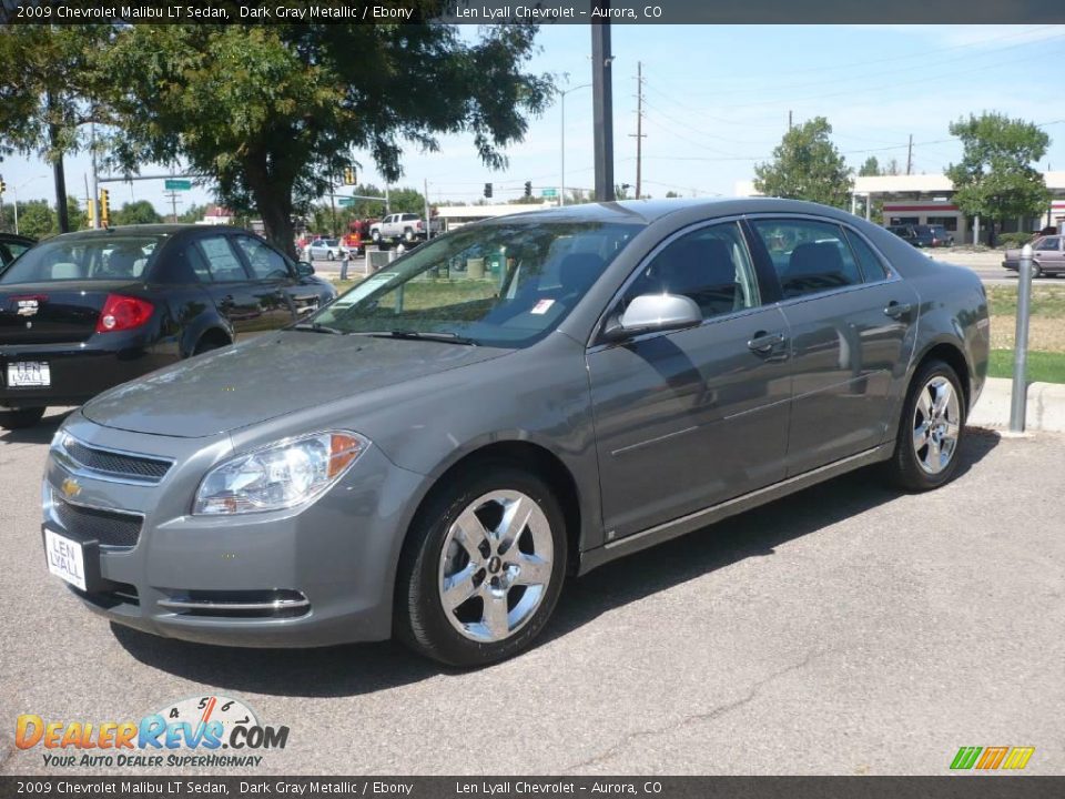 2009 Chevrolet Malibu LT Sedan Dark Gray Metallic / Ebony Photo #3