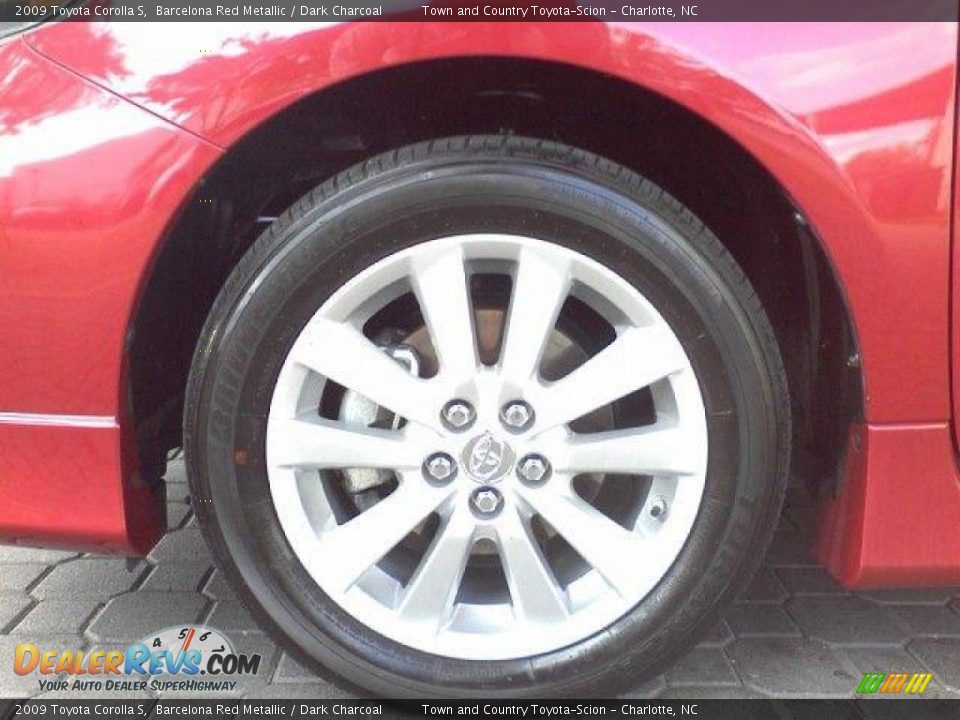 2009 Toyota Corolla S Barcelona Red Metallic / Dark Charcoal Photo #3