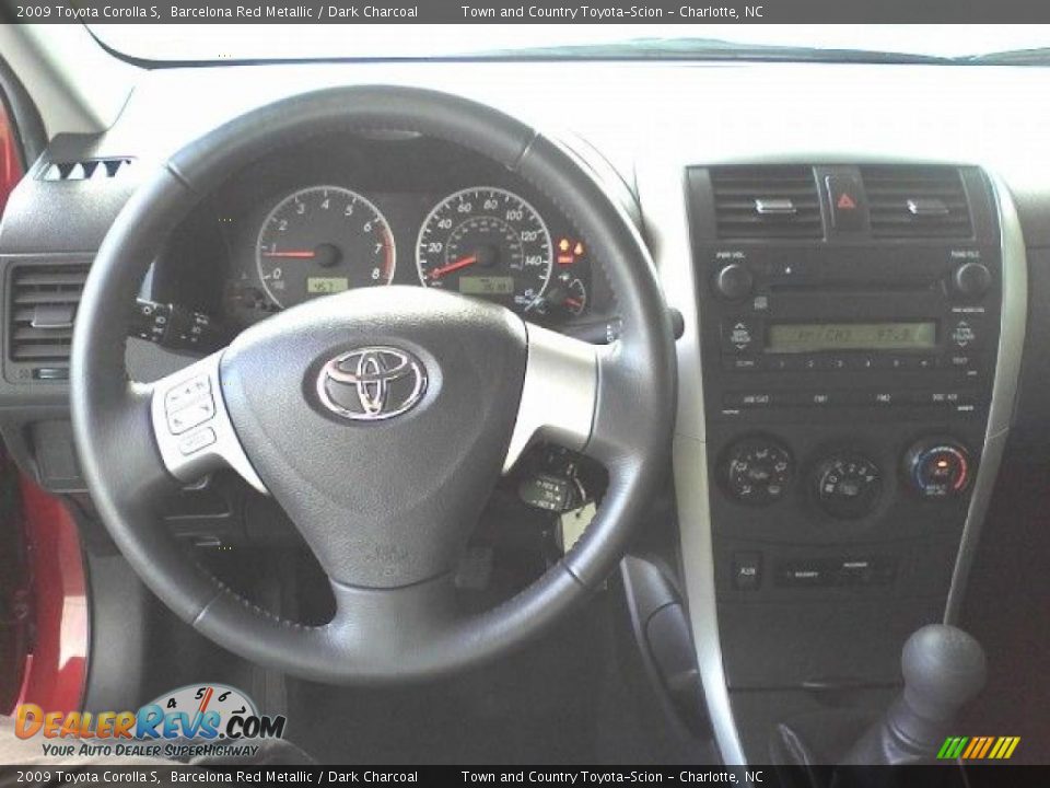 2009 Toyota Corolla S Barcelona Red Metallic / Dark Charcoal Photo #5