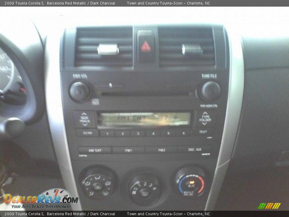 2009 Toyota Corolla S Barcelona Red Metallic / Dark Charcoal Photo #8