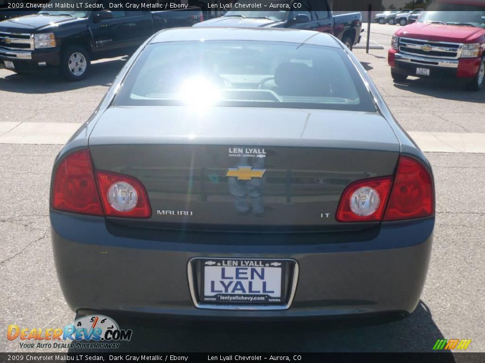 2009 Chevrolet Malibu LT Sedan Dark Gray Metallic / Ebony Photo #5