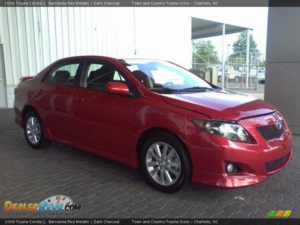 2009 Toyota Corolla S Barcelona Red Metallic / Dark Charcoal Photo #17