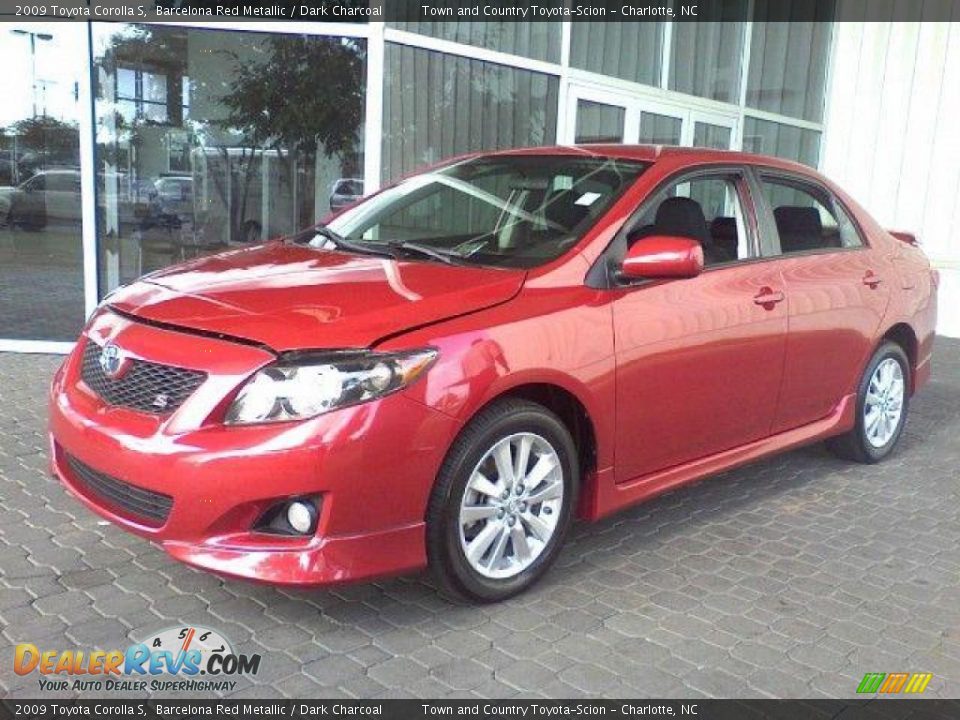 2009 Toyota Corolla S Barcelona Red Metallic / Dark Charcoal Photo #18