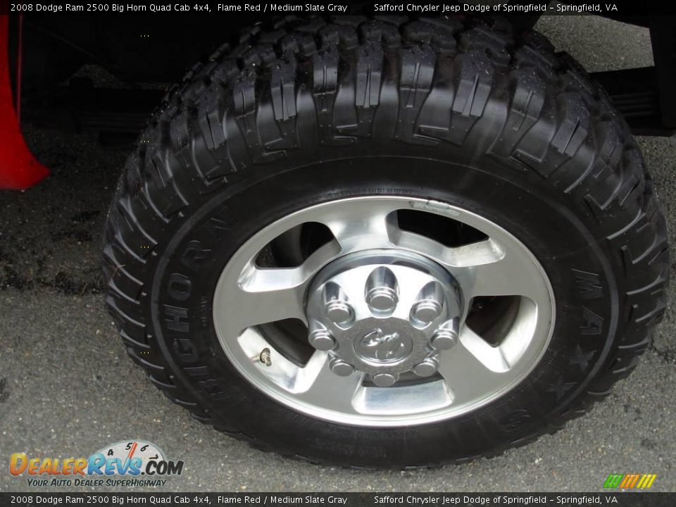 2008 Dodge Ram 2500 Big Horn Quad Cab 4x4 Flame Red / Medium Slate Gray Photo #10