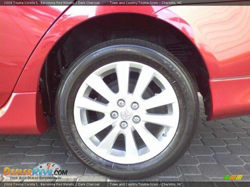 2009 Toyota Corolla S Barcelona Red Metallic / Dark Charcoal Photo #21