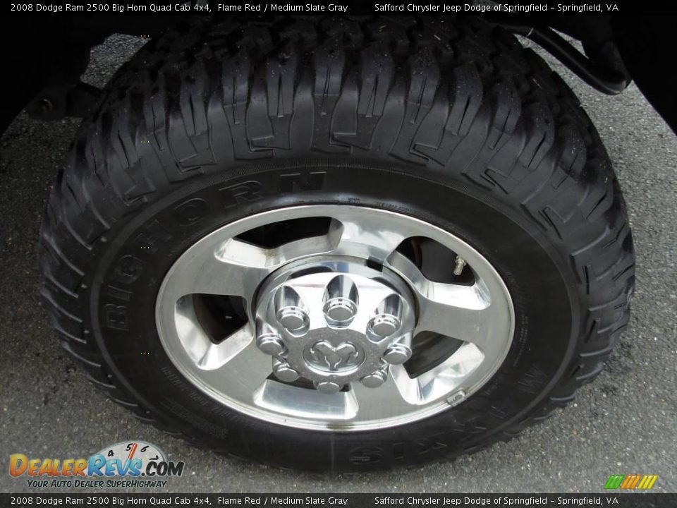 2008 Dodge Ram 2500 Big Horn Quad Cab 4x4 Flame Red / Medium Slate Gray Photo #12