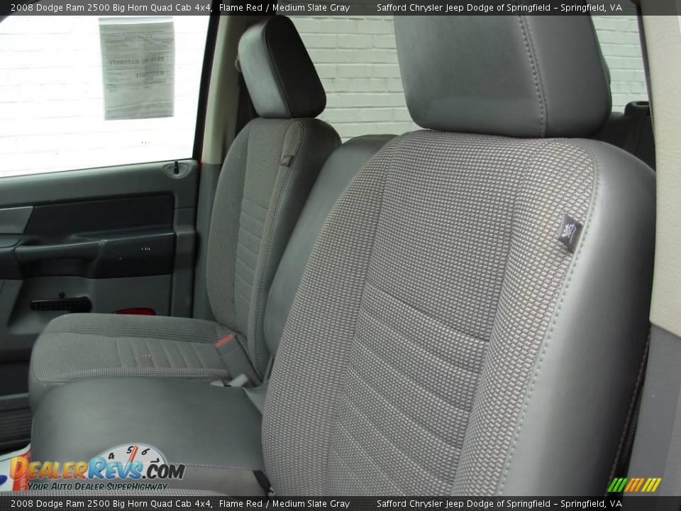 2008 Dodge Ram 2500 Big Horn Quad Cab 4x4 Flame Red / Medium Slate Gray Photo #19