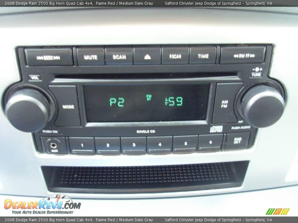 2008 Dodge Ram 2500 Big Horn Quad Cab 4x4 Flame Red / Medium Slate Gray Photo #21