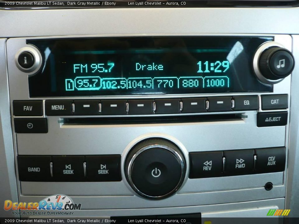 2009 Chevrolet Malibu LT Sedan Dark Gray Metallic / Ebony Photo #25