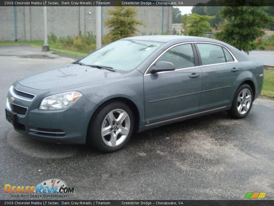 2009 Chevrolet Malibu LT Sedan Dark Gray Metallic / Titanium Photo #2