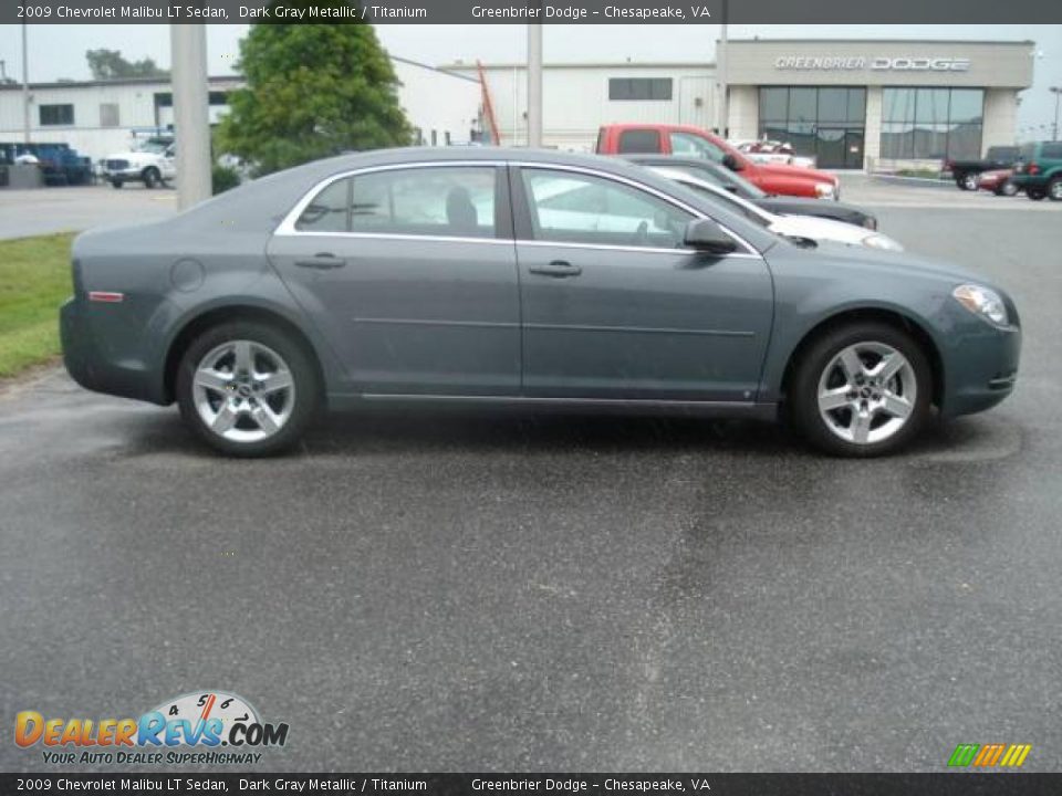 2009 Chevrolet Malibu LT Sedan Dark Gray Metallic / Titanium Photo #4