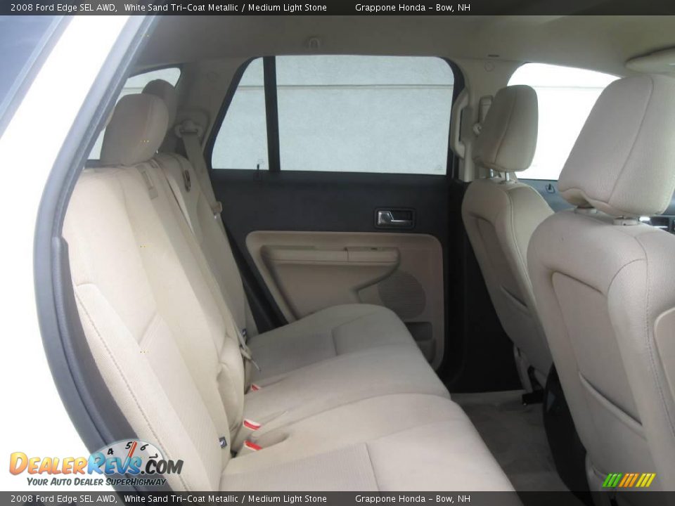 2008 Ford Edge SEL AWD White Sand Tri-Coat Metallic / Medium Light Stone Photo #5