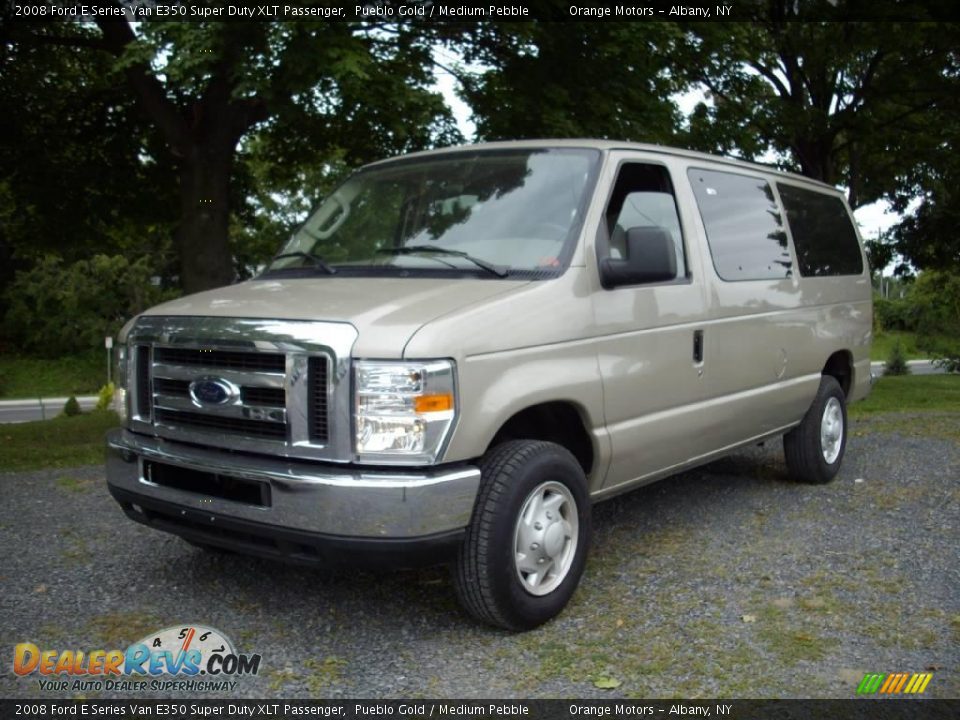 2008 Ford E Series Van E350 Super Duty XLT Passenger Pueblo Gold / Medium Pebble Photo #2