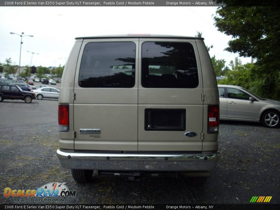 2008 Ford E Series Van E350 Super Duty XLT Passenger Pueblo Gold / Medium Pebble Photo #4
