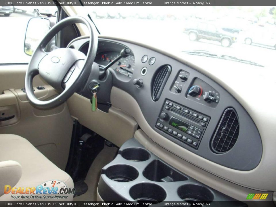 2008 Ford E Series Van E350 Super Duty XLT Passenger Pueblo Gold / Medium Pebble Photo #7