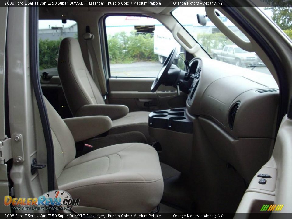 2008 Ford E Series Van E350 Super Duty XLT Passenger Pueblo Gold / Medium Pebble Photo #9