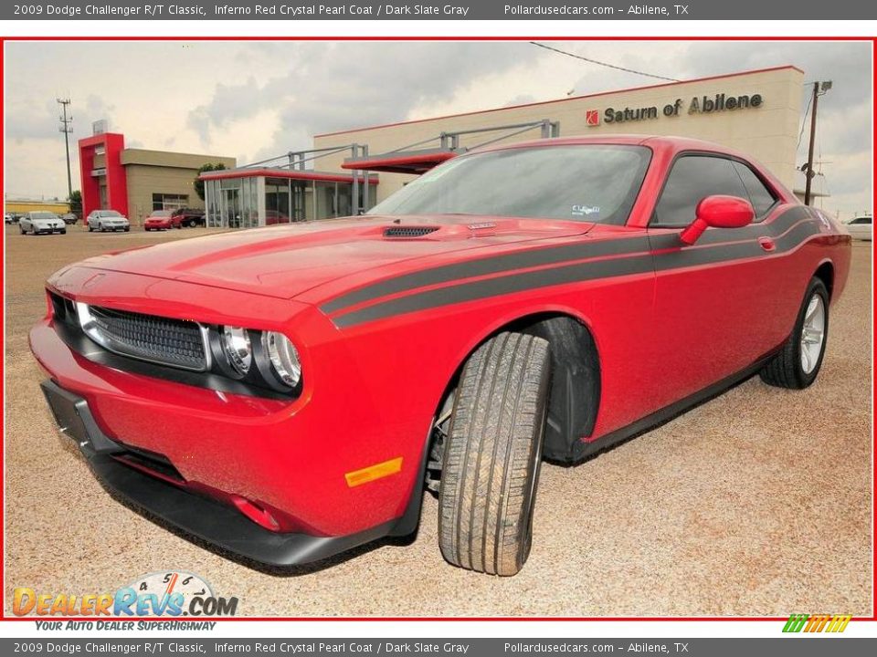 2009 Dodge Challenger R/T Classic Inferno Red Crystal Pearl Coat / Dark Slate Gray Photo #1
