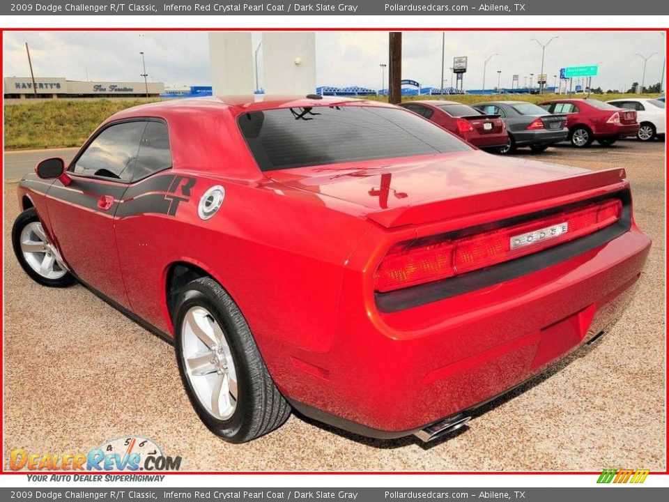2009 Dodge Challenger R/T Classic Inferno Red Crystal Pearl Coat / Dark Slate Gray Photo #3