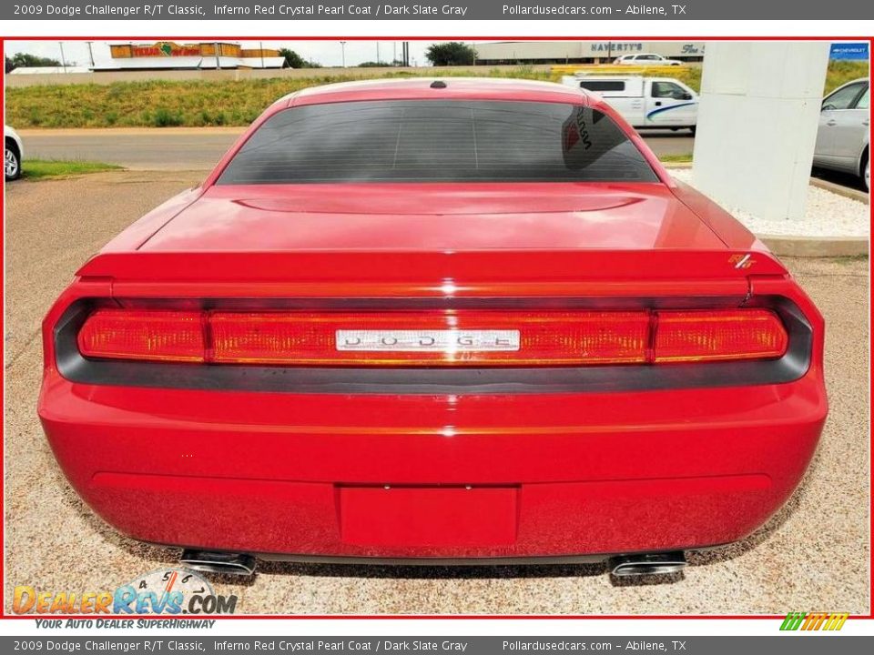 2009 Dodge Challenger R/T Classic Inferno Red Crystal Pearl Coat / Dark Slate Gray Photo #4