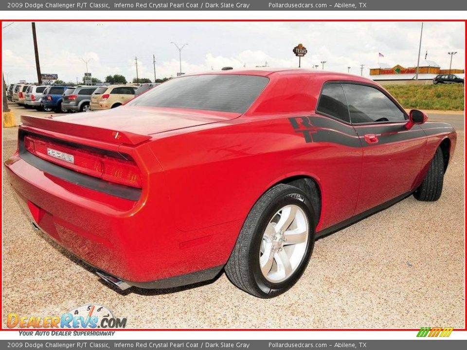 2009 Dodge Challenger R/T Classic Inferno Red Crystal Pearl Coat / Dark Slate Gray Photo #6