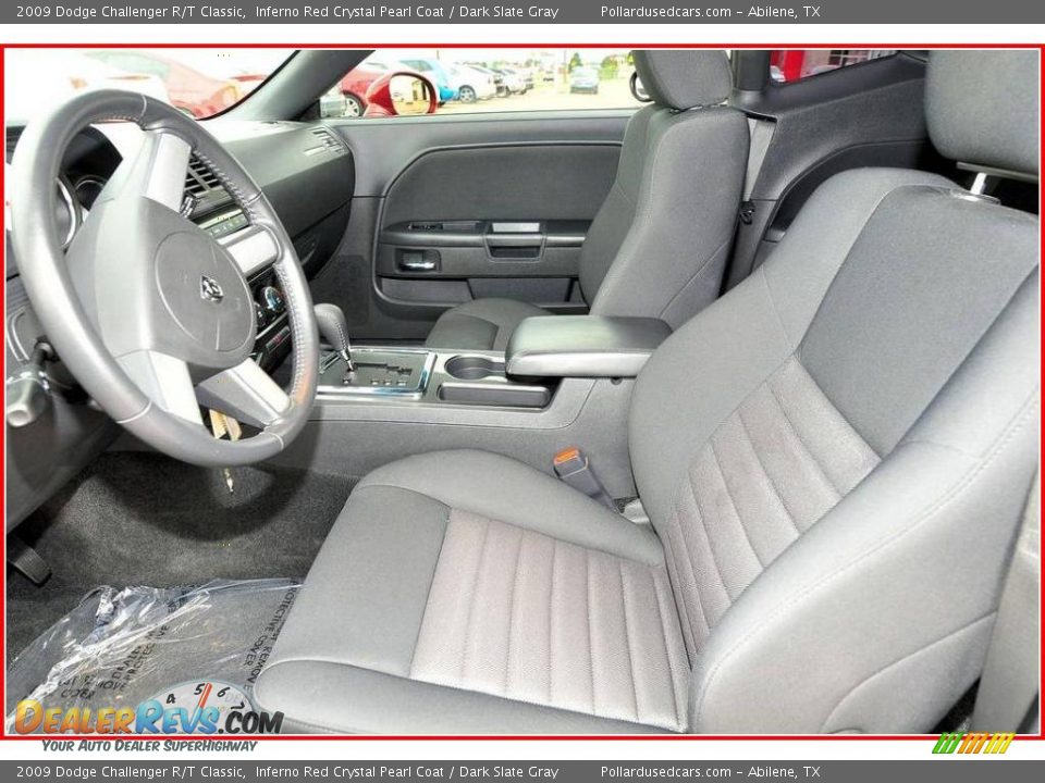2009 Dodge Challenger R/T Classic Inferno Red Crystal Pearl Coat / Dark Slate Gray Photo #13