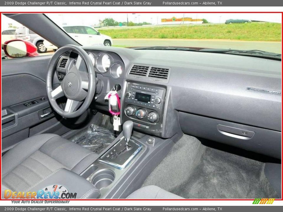 2009 Dodge Challenger R/T Classic Inferno Red Crystal Pearl Coat / Dark Slate Gray Photo #20