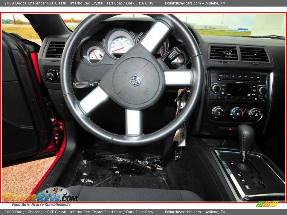 2009 Dodge Challenger R/T Classic Inferno Red Crystal Pearl Coat / Dark Slate Gray Photo #22