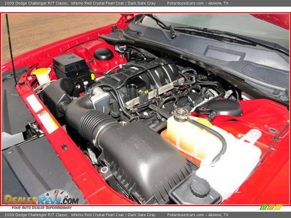 2009 Dodge Challenger R/T Classic Inferno Red Crystal Pearl Coat / Dark Slate Gray Photo #24