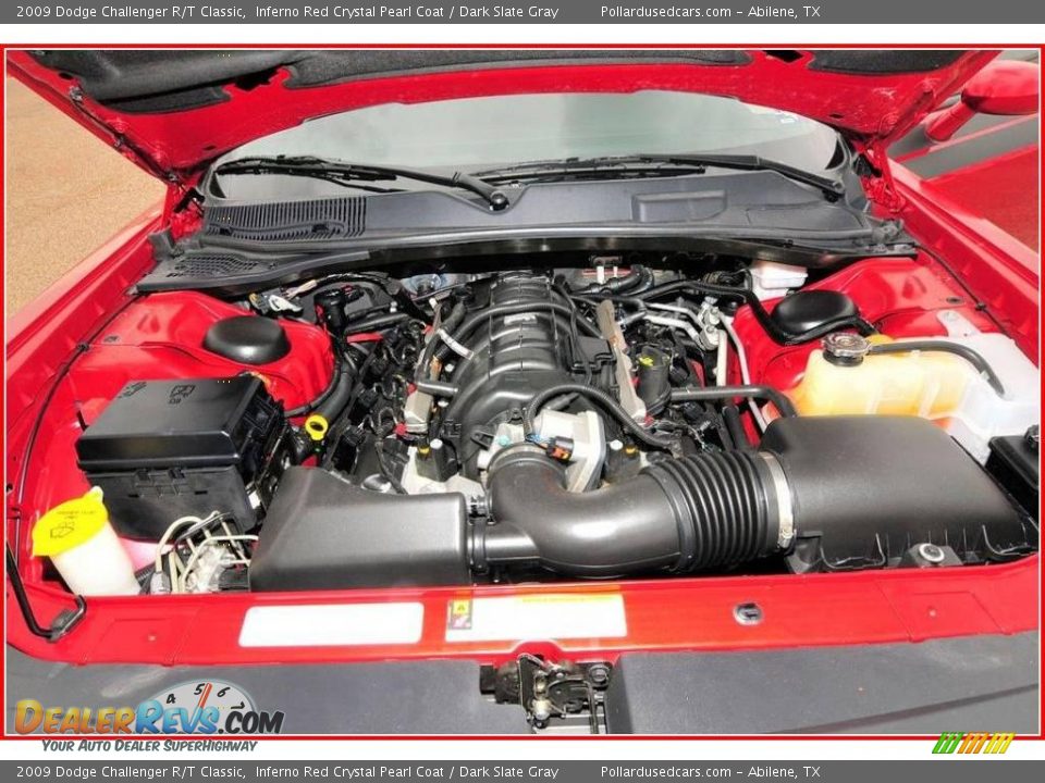 2009 Dodge Challenger R/T Classic Inferno Red Crystal Pearl Coat / Dark Slate Gray Photo #25